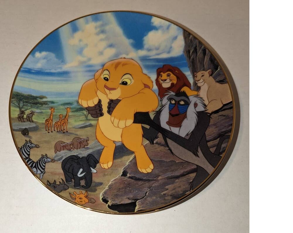 Disney The Lion King THE CIRCLE OF LIFE Collectible Plate Bradford Exchange MINT